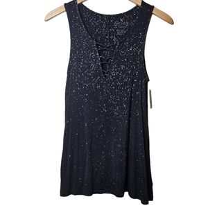 Soft & Sexy Tank Acid Wash V Neck Tank Size Small NWT